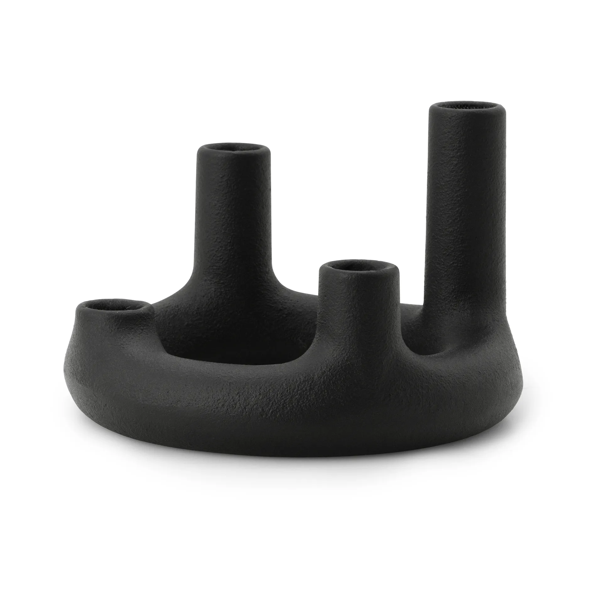 Trin lysestake, Svart, Ø17,7x11,8 cm Normann Copenhagen