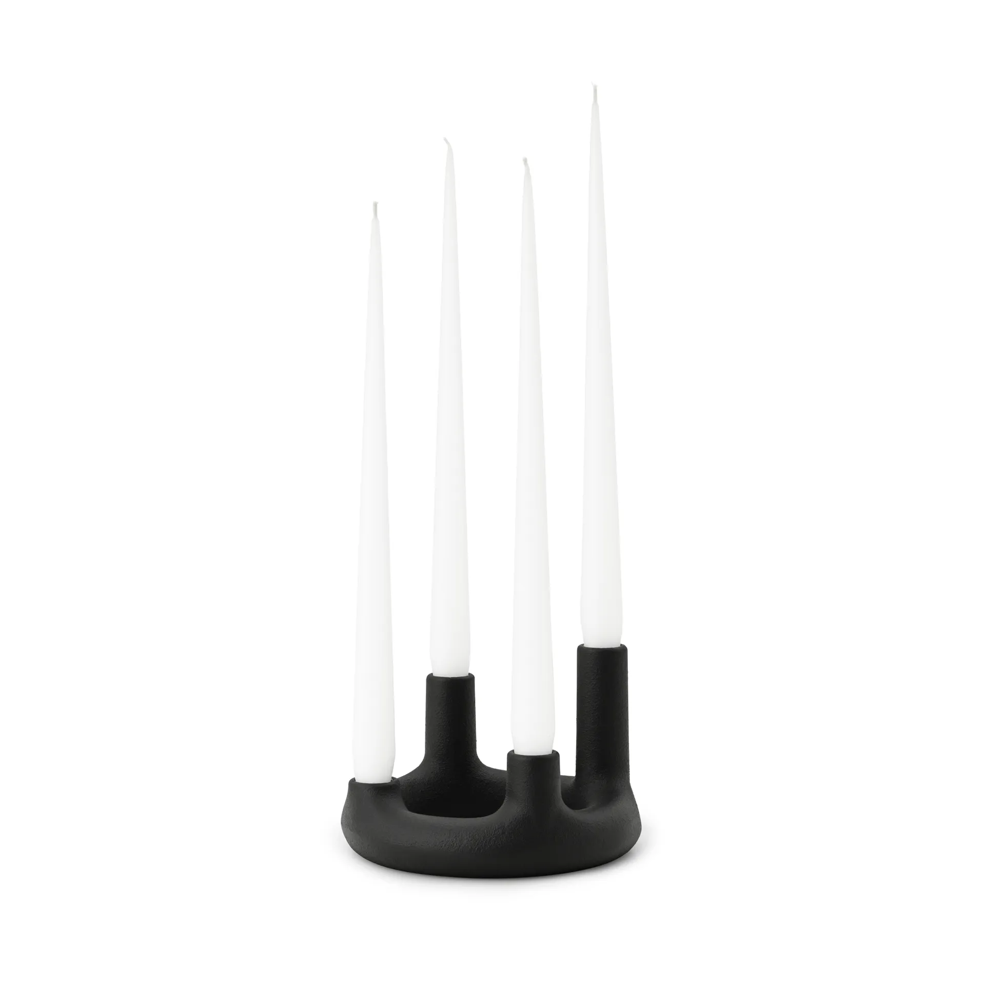 Trin lysestake, Svart, Ø17,7x11,8 cm Normann Copenhagen