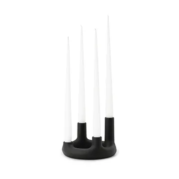 Trin lysestake - Svart, Ø17,7x11,8 cm - Normann Copenhagen