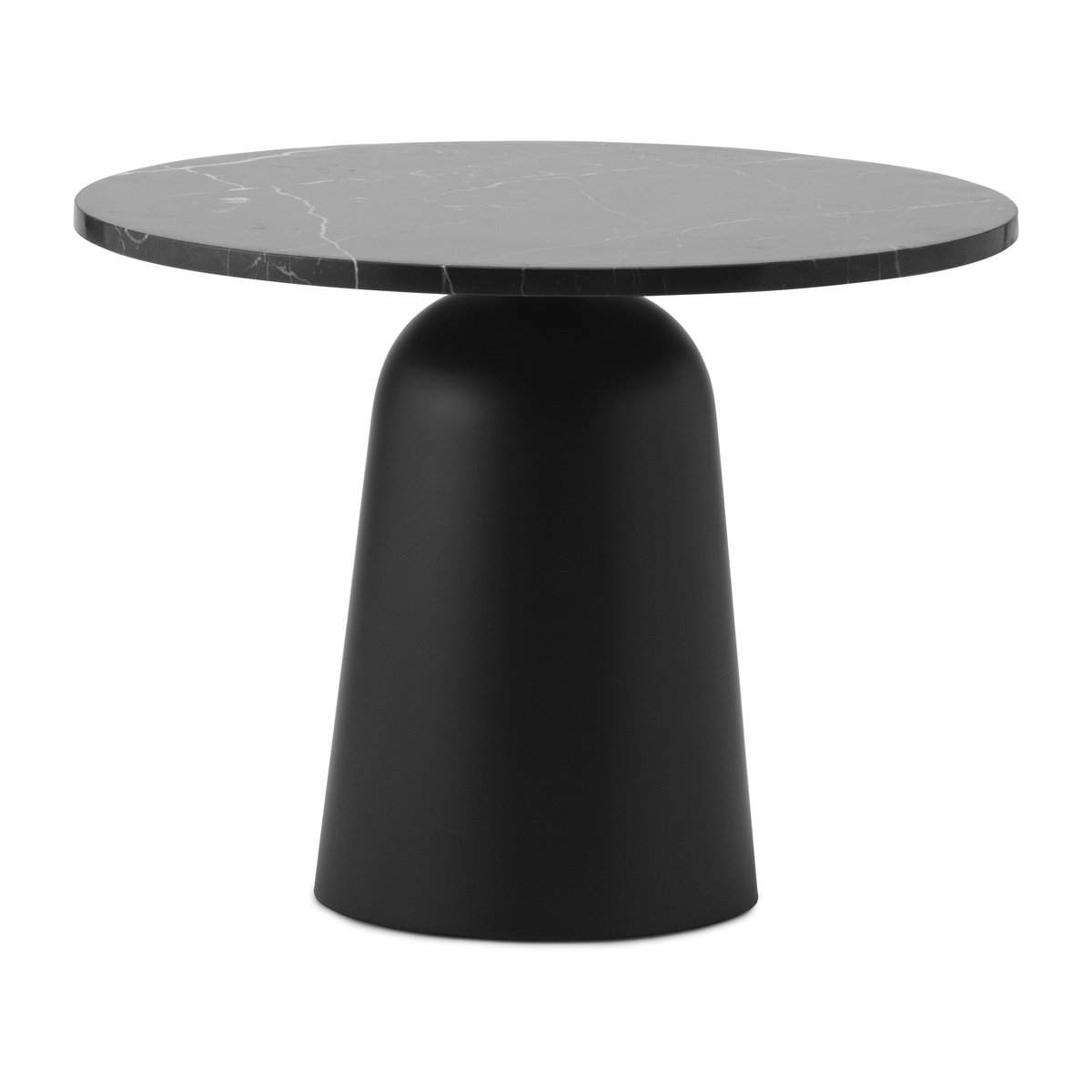 Bilde av Normann Copenhagen Turn justerbart bord Ø55 cm Sort marmor