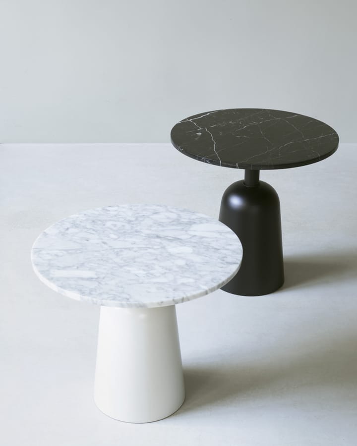 Turn justerbart bord Ø55 cm - Sort marmor - Normann Copenhagen
