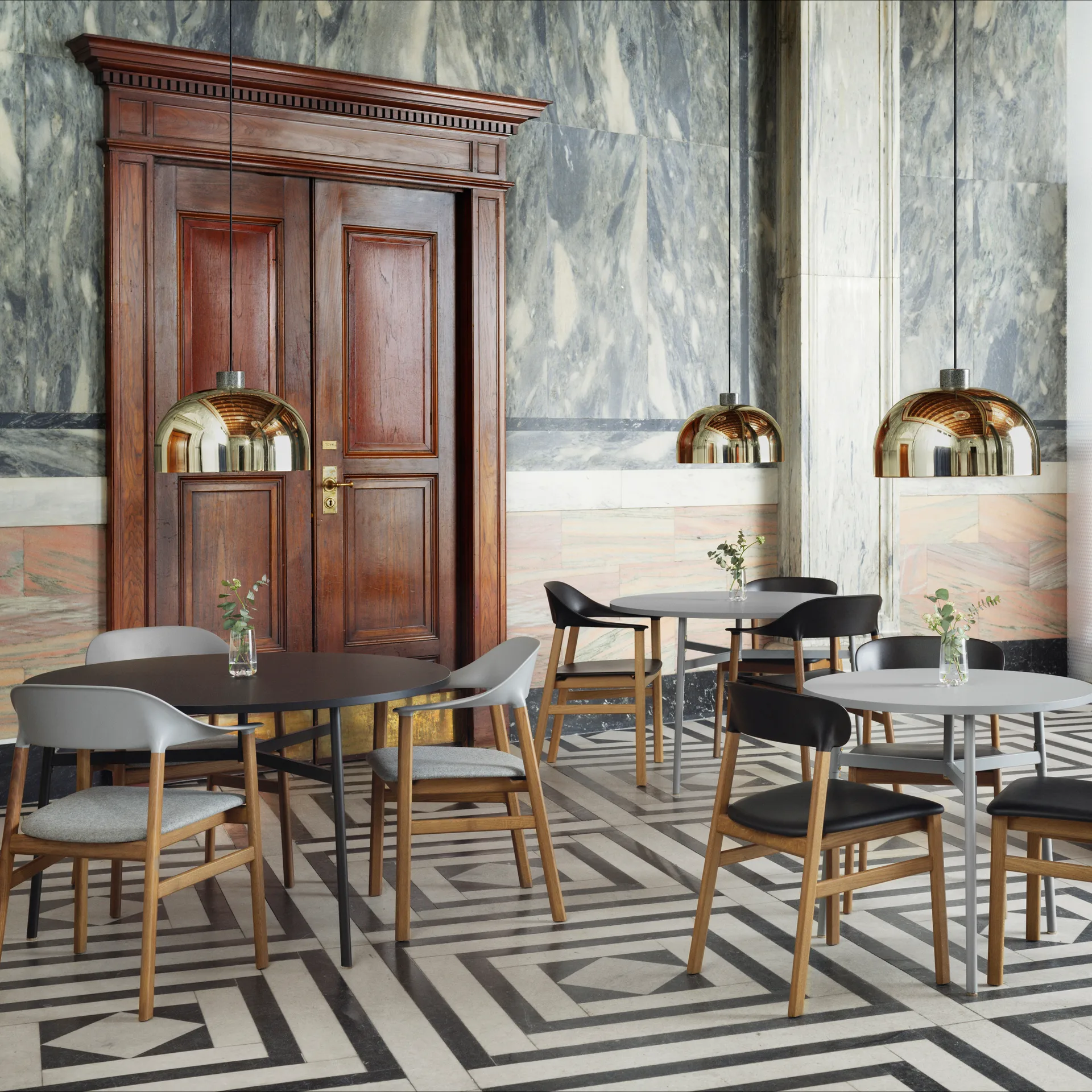 Union spisebord Ø 120 cm, Svart Normann Copenhagen