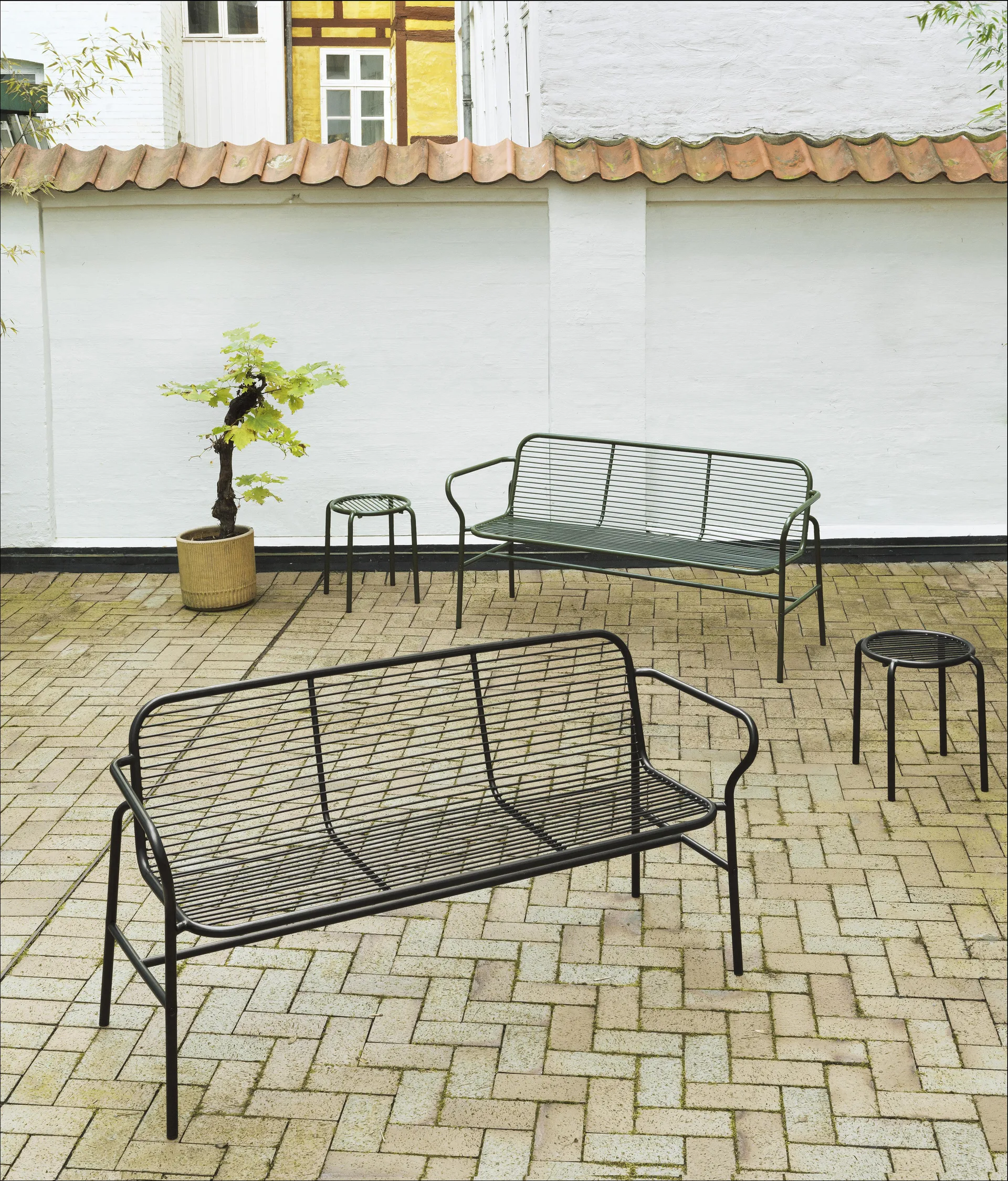 Vig Dining benk, Grønn Normann Copenhagen