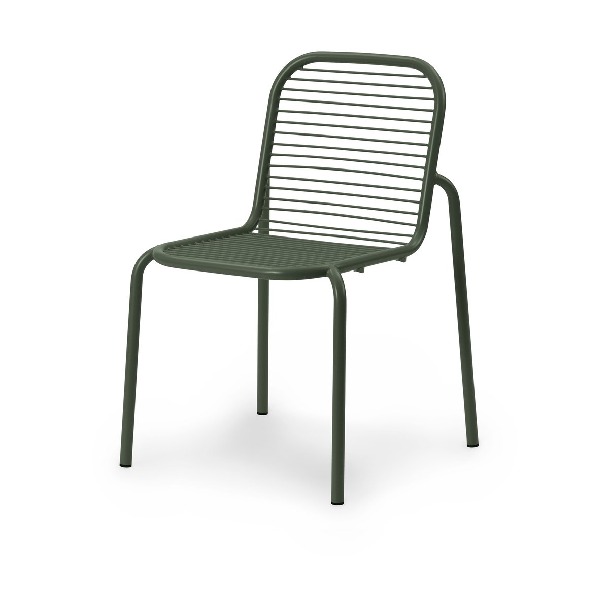 Normann Copenhagen - Vig Chair - Dark Green - Utendørs spisebordstoler - Simon Legald - Grønn - Metall