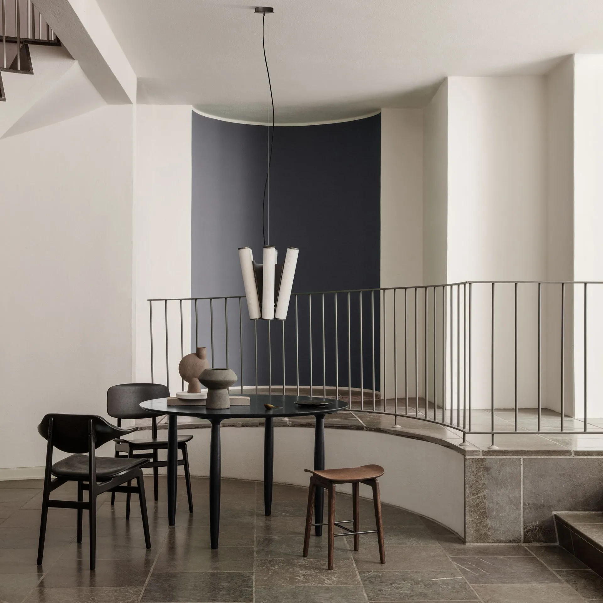 Deco Chandelier taklampe, Hvit-svart NORR11