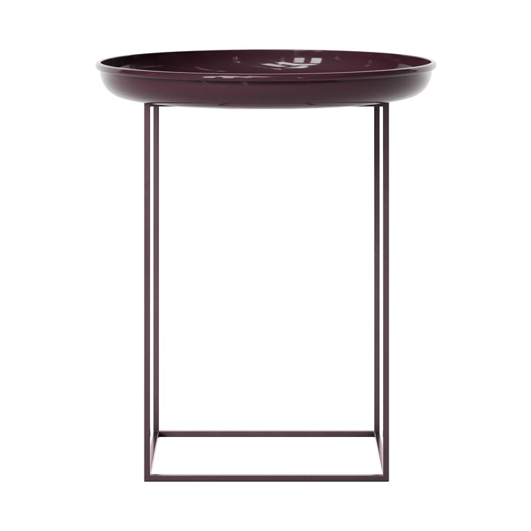 Bilde av NORR11 Duke sidebord small Lacquered maroon