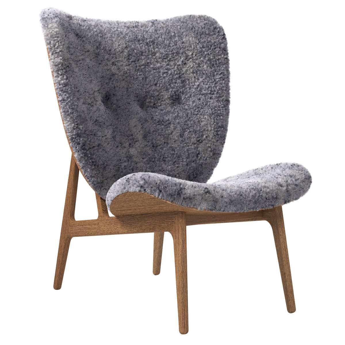 Bilde av NORR11 Elephant lounge sheepskin smoked oak Graphite