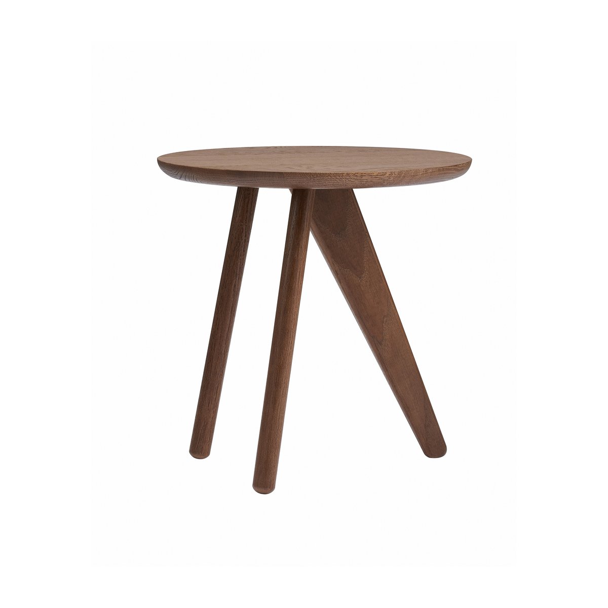 Bilde av NORR11 Fino sidebord Ø40 cm Dark smoked oak
