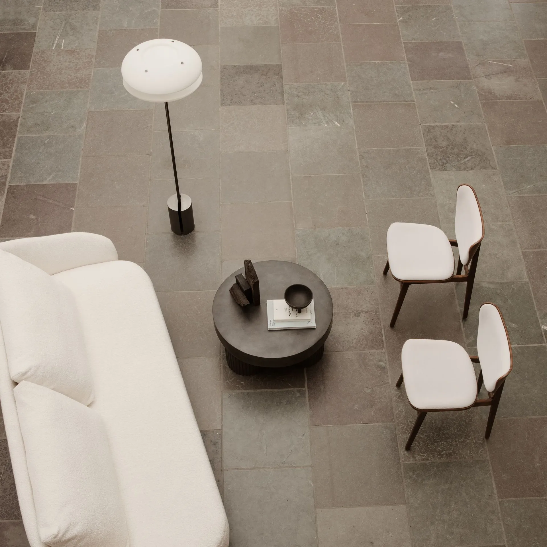 Gear salongbord lavt Ø70 cm, Earth (brun-svart) NORR11