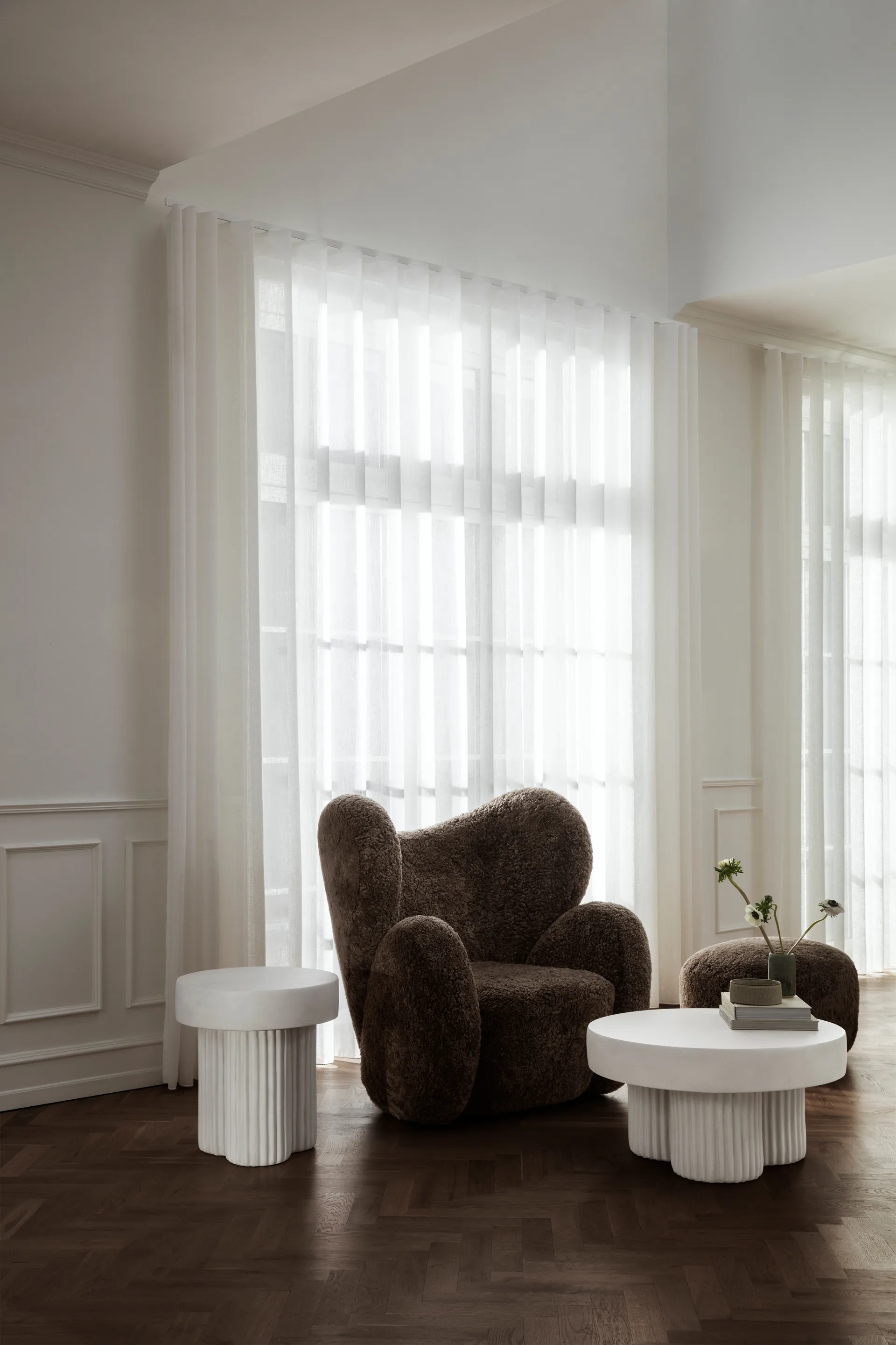 Gear sofabord høyt Ø45 cm, Clay, Ø45 cm NORR11