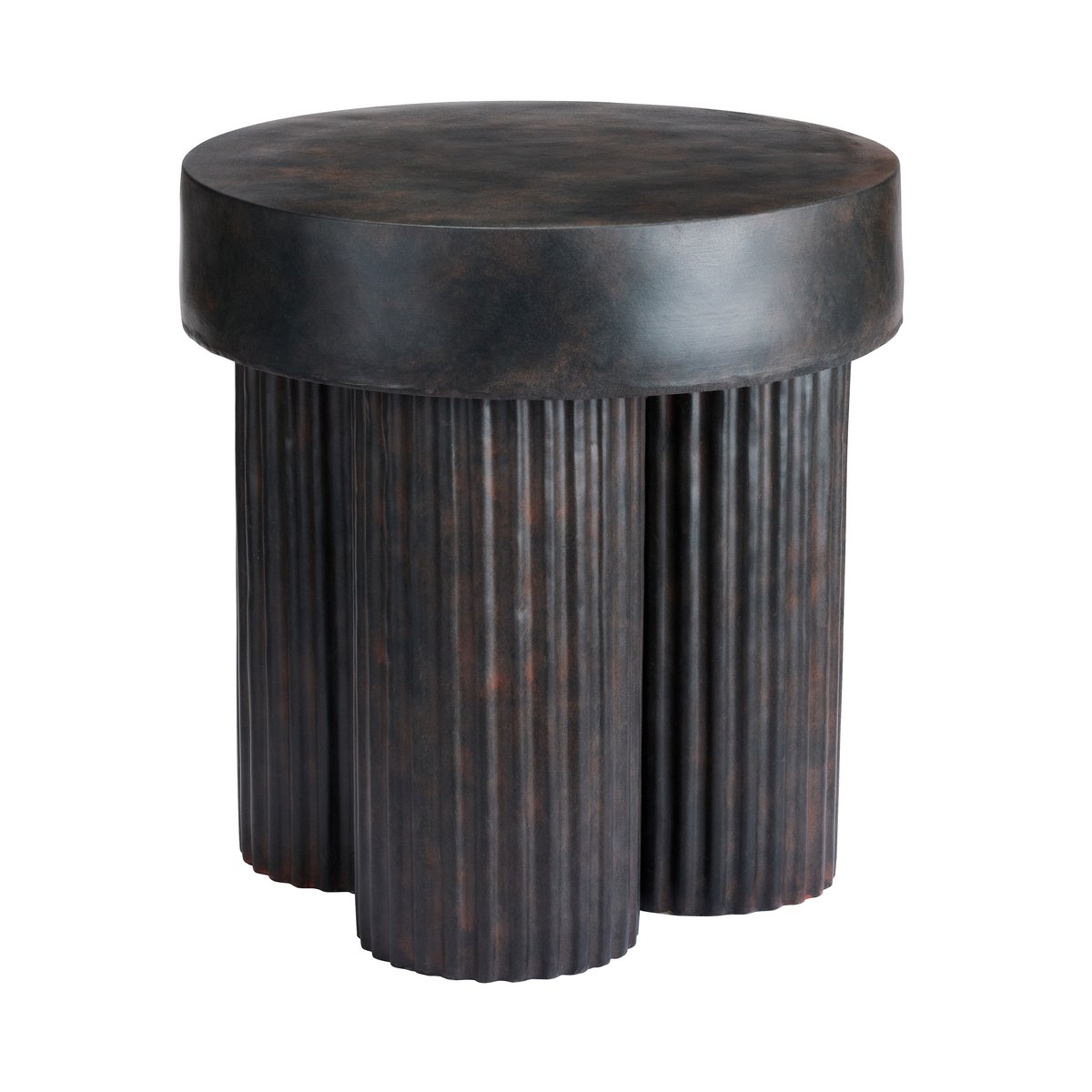 NORR11 Gear sofabord høyt Ø45 cm Earth (brun-svart)
