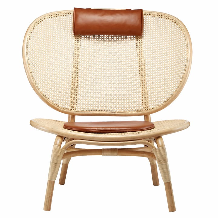 Nomad loungestol, Natur-cognac lær NORR11