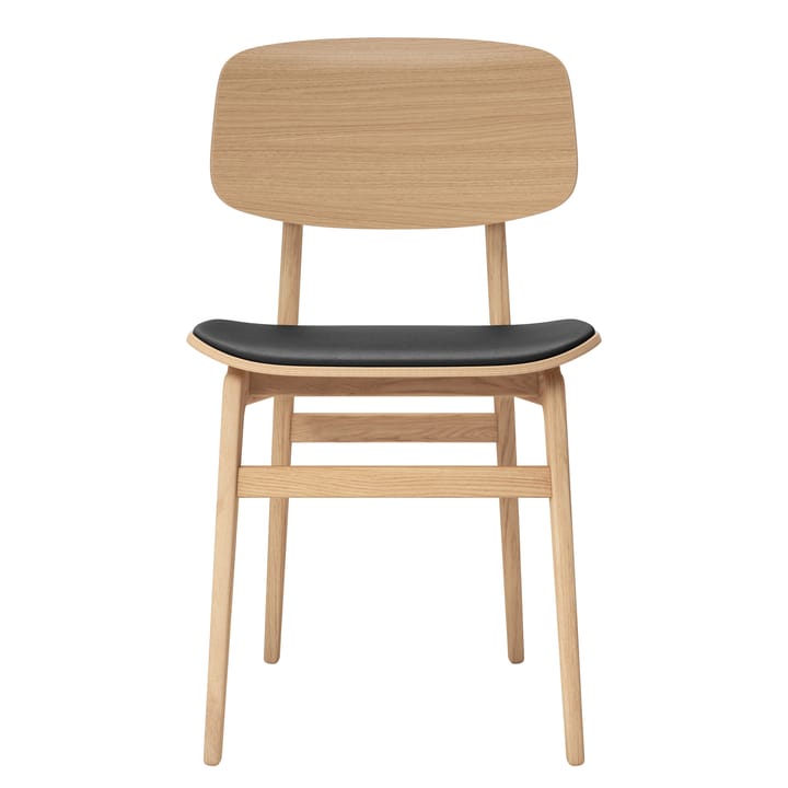 NY11 stol med lærsete eik, Dunes dark brown NORR11