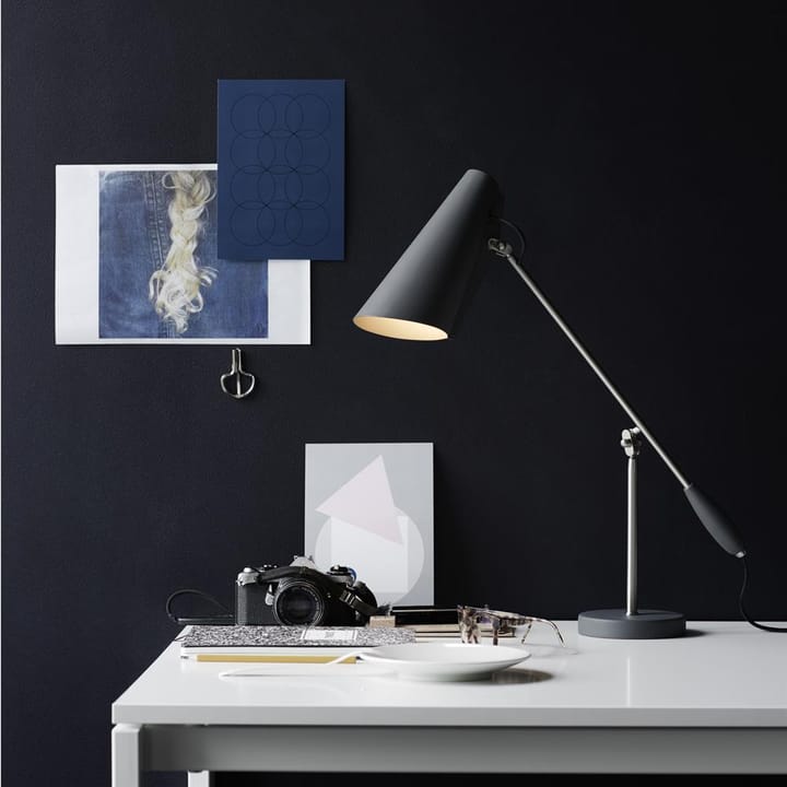 Birdy bordlampe, Grå-metallic Northern