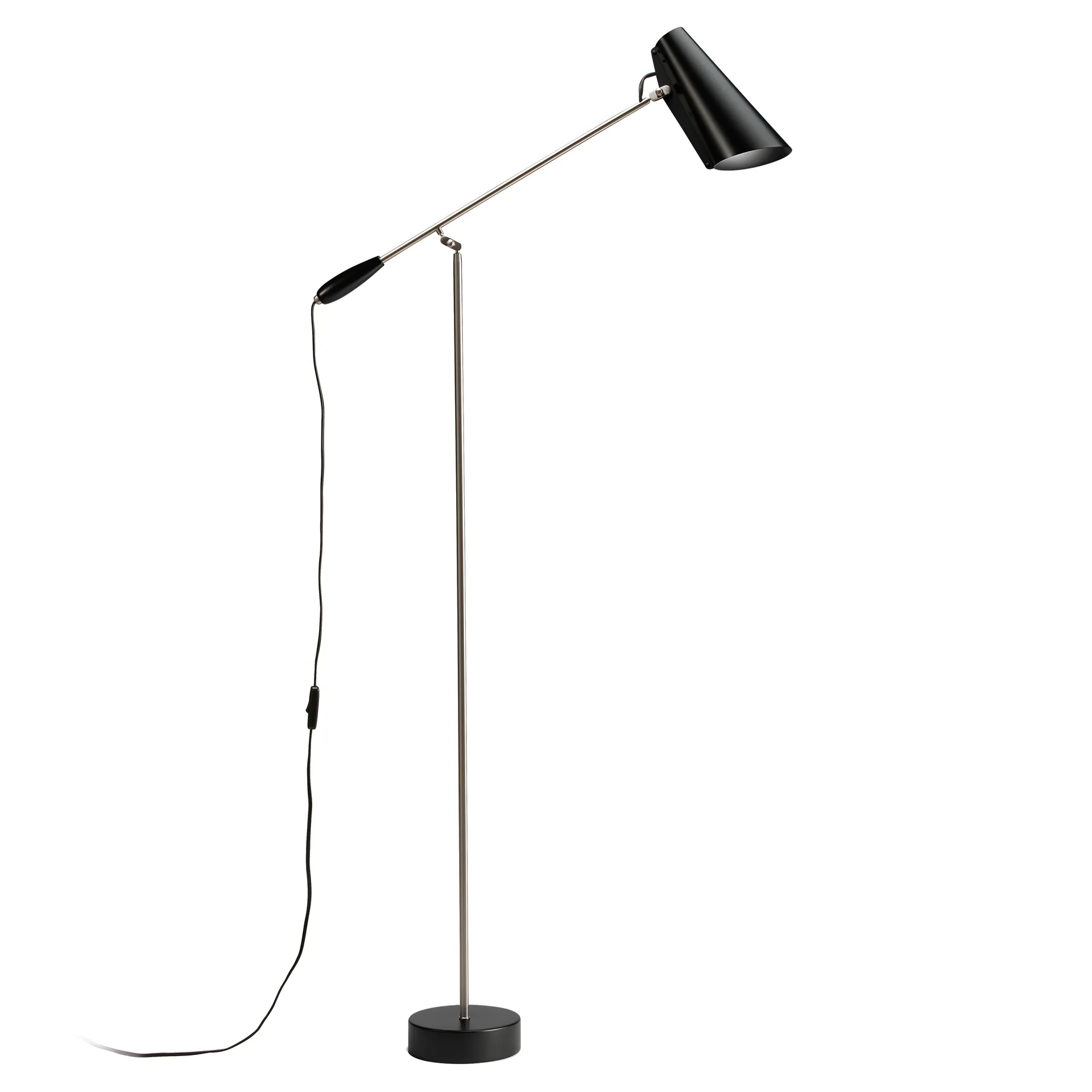 Birdy gulvlampe, Black-steel Northern