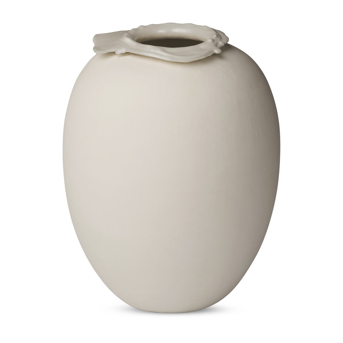 Bilde av Northern Brim vase 28 cm Beige