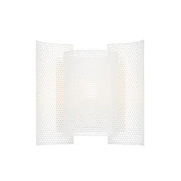 Butterfly vegglampe perforert - Hvit - Northern