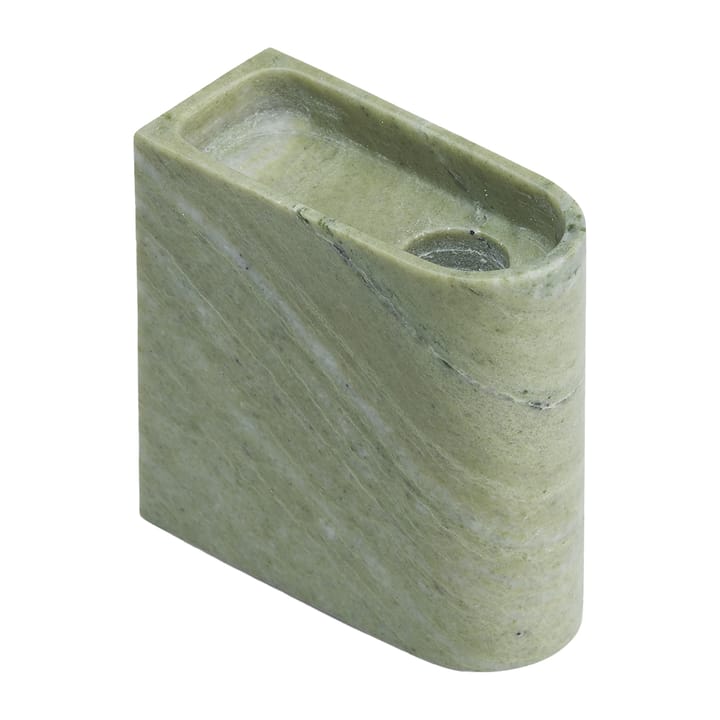 Monolith lysholder low - Mixed green marble - Northern