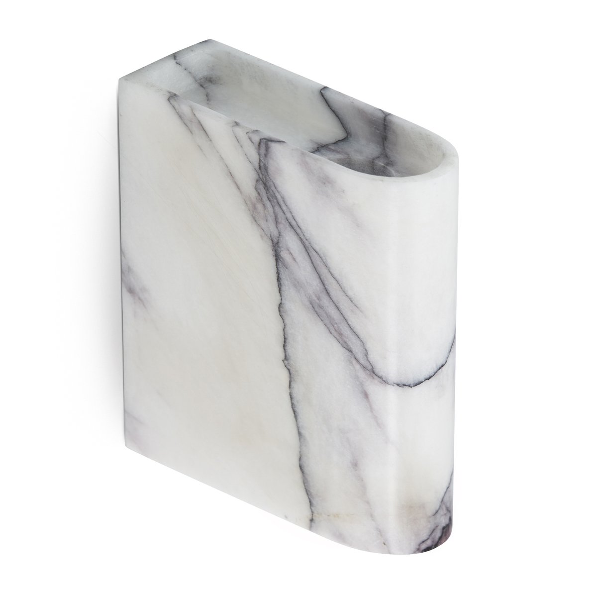 Northern Monolith lysholder vegg Mixed white marble