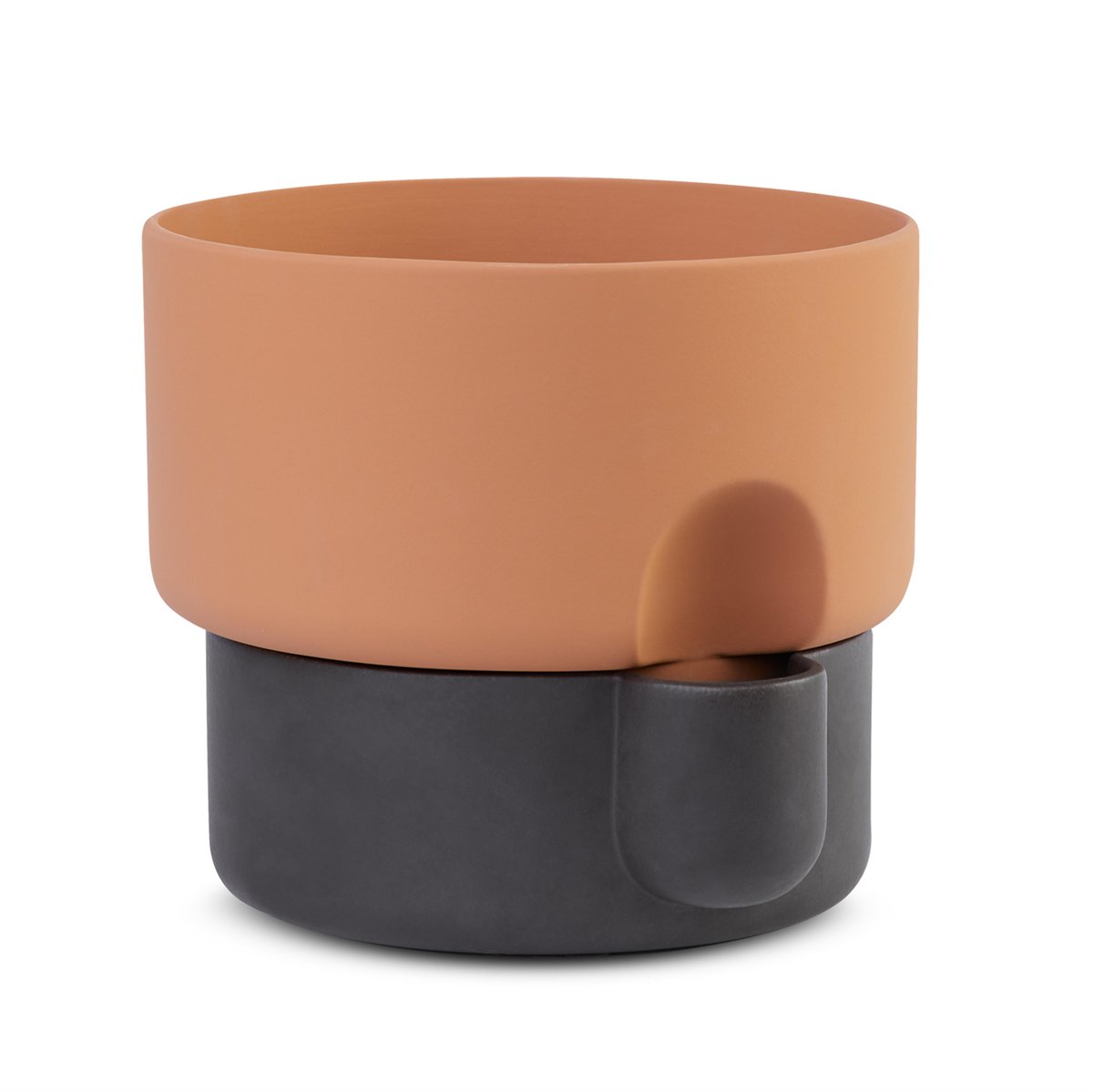 Bilde av Northern Oasis selvvannende krukke stor Ø27.5 cm Mørkbrun