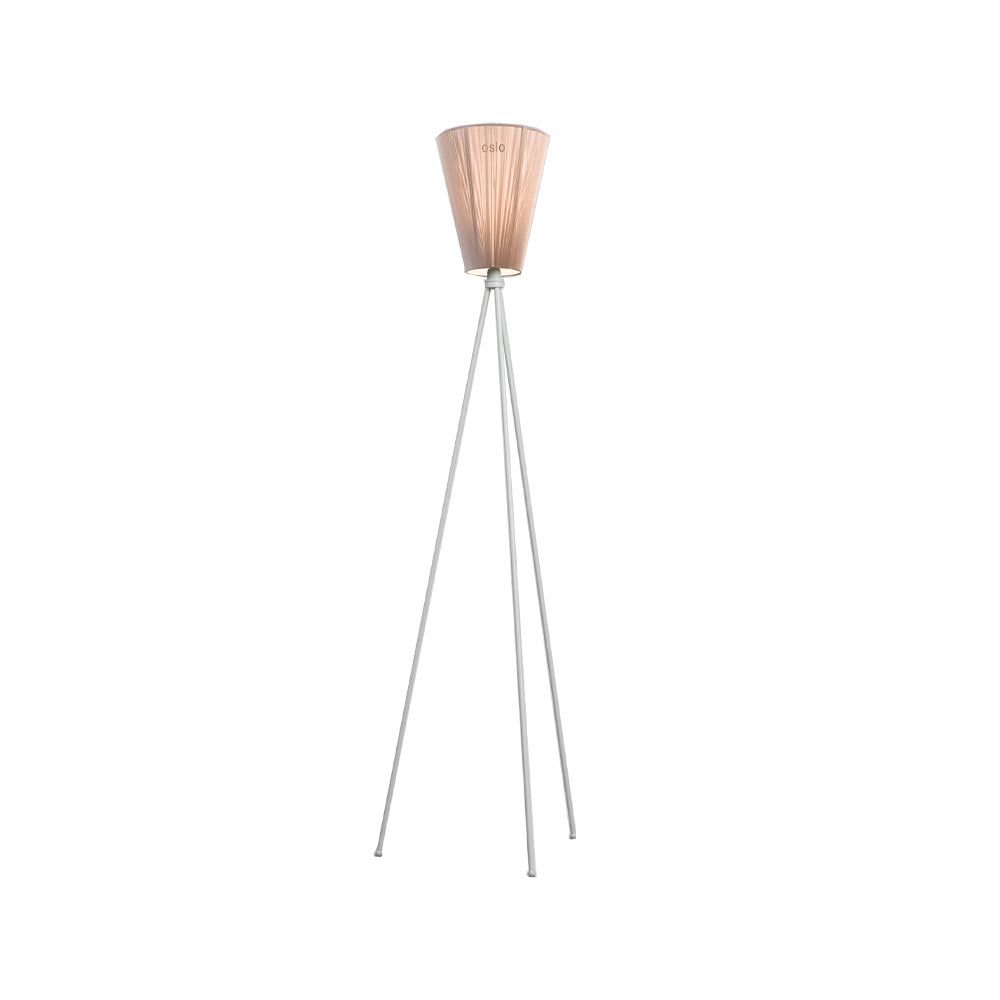 Northern Oslo Wood gulvlampe Beige, lysegrått stativ