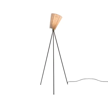 Oslo Wood gulvlampe - Beige, matt stativ - Northern
