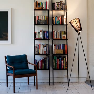 Oslo Wood gulvlampe - caramel, lysegrått stativ - Northern