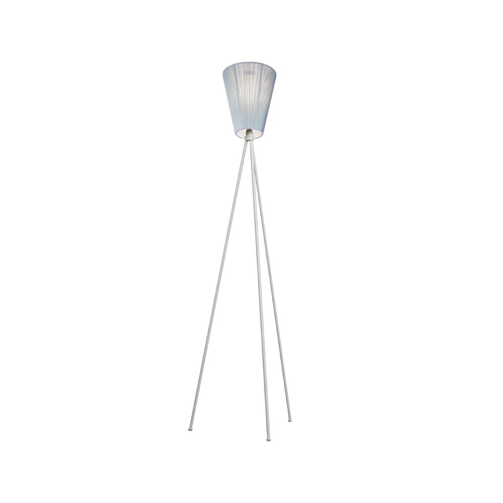 Bilde av Northern Oslo Wood gulvlampe Light blue lysegrått stativ
