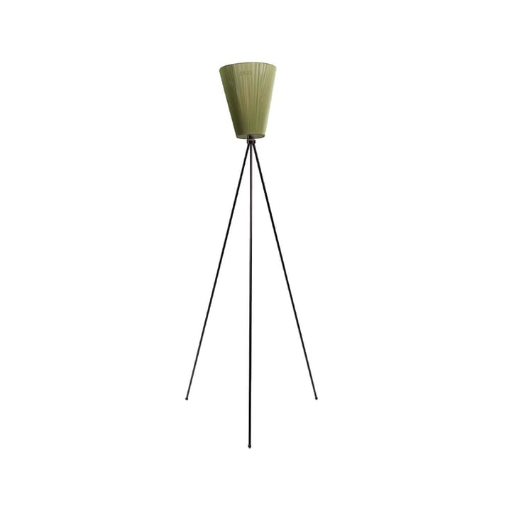 Oslo Wood gulvlampe - Olive green, matt sort stativ - Northern