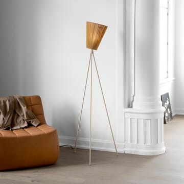 Oslo Wood gulvlampe skjerm - Caramel - Northern