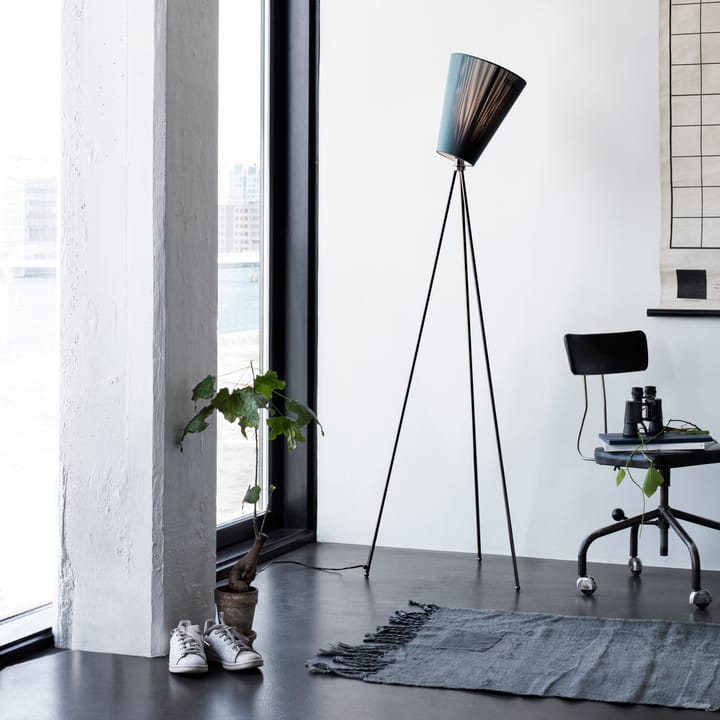 Oslo Wood gulvlampe skjerm, Svart Northern