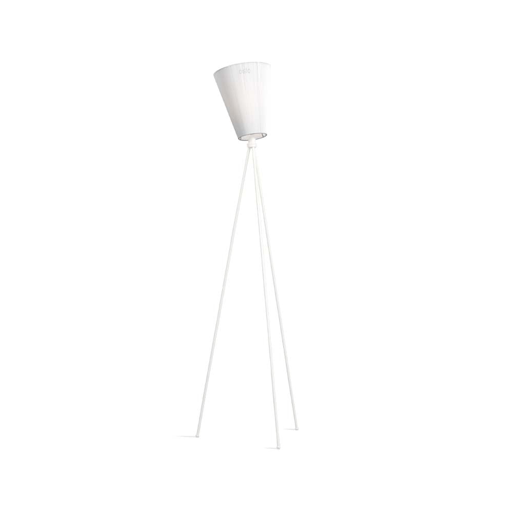 Bilde av Northern Oslo Wood gulvlampe White matt hvitt stativ