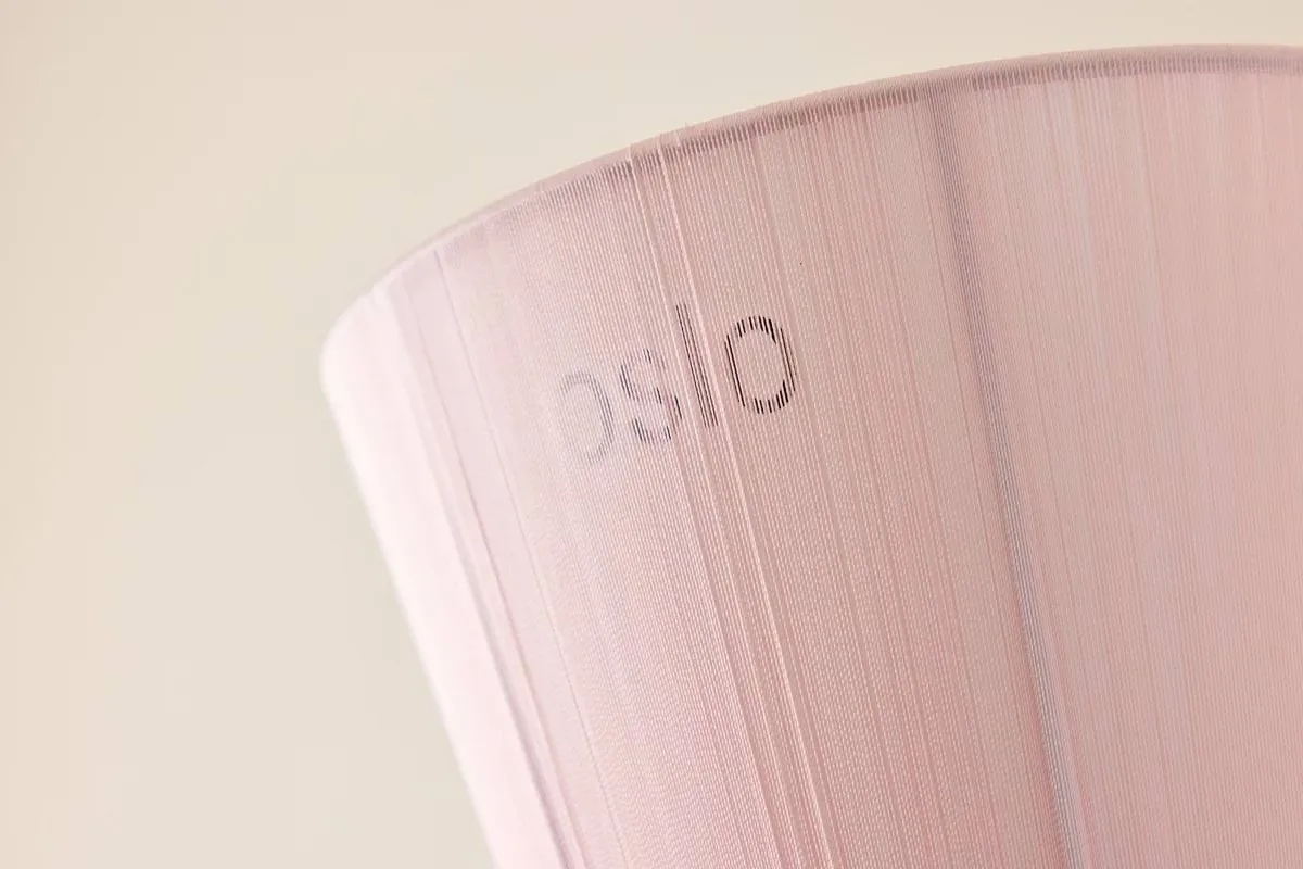 Oslo wood lampeskjerm til gulvlampe limited edition, Muted pink Northern
