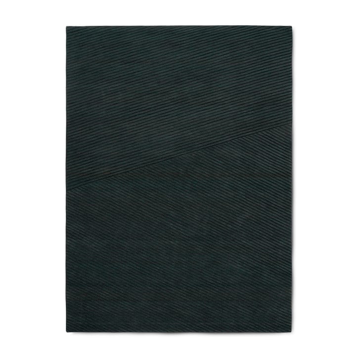 Row gulvteppe medium 170x240 cm - Mørkegrønn - Northern