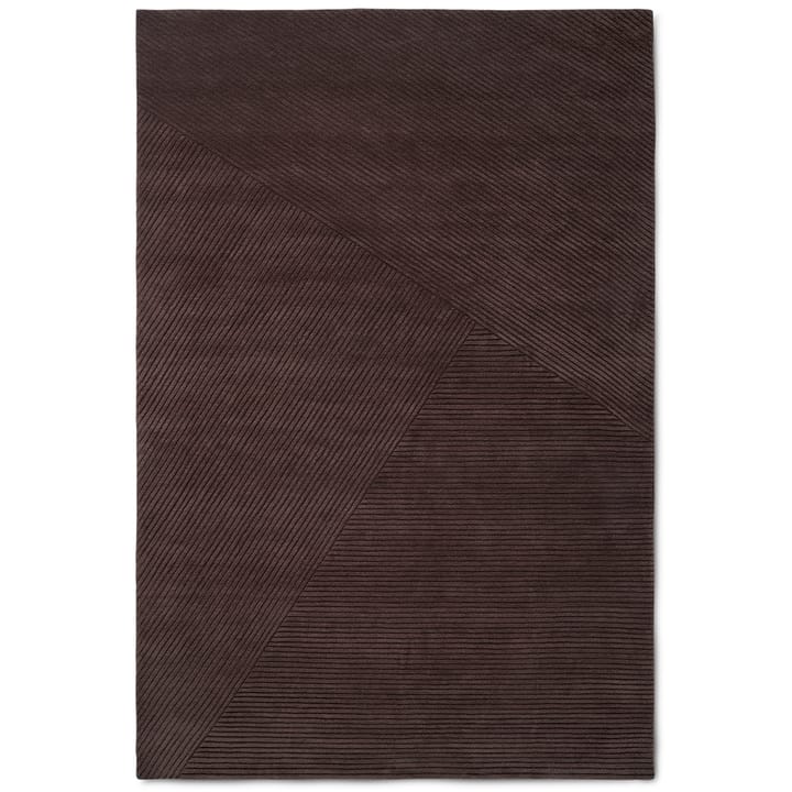 Row gulvteppe stor 200x300 cm - Mørkebrun - Northern