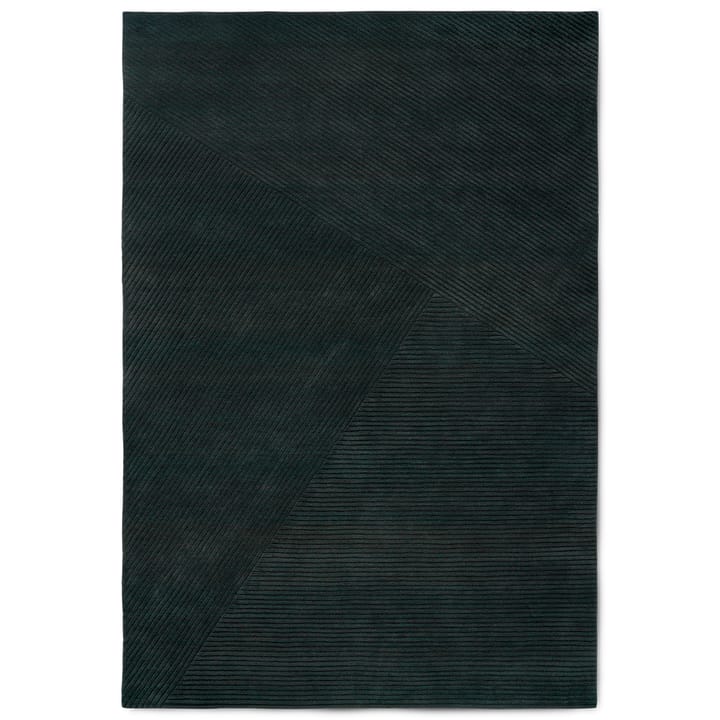 Row gulvteppe stor 200x300 cm - Mørkegrønn - Northern