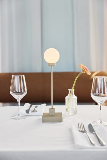 Snowball portabel bordlampe 33 cm - Grey beige - Northern