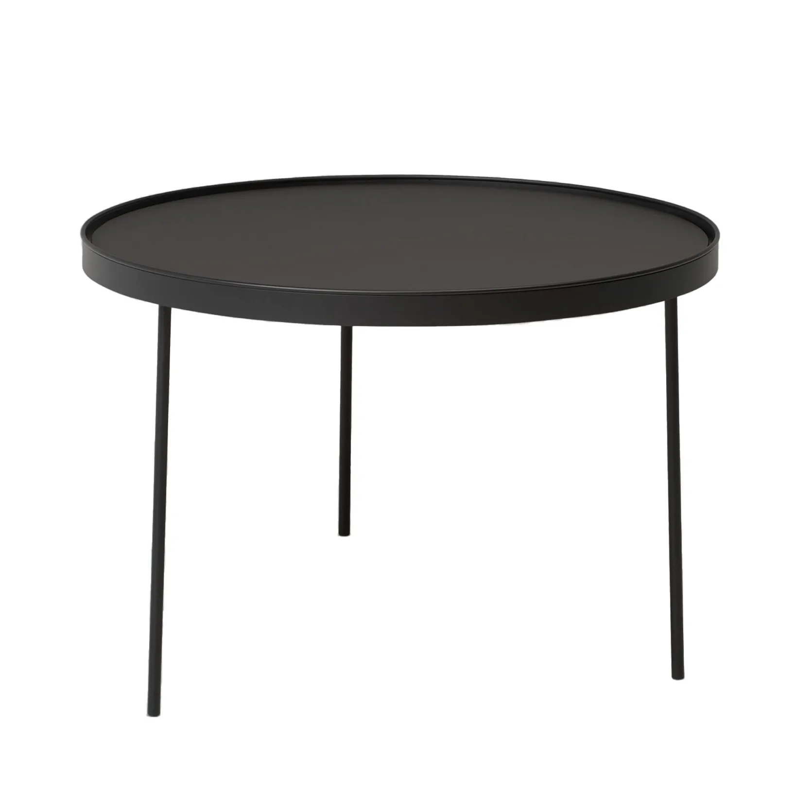 Stilk salongbord svart large Ø74 cm H:50 cm,  Northern