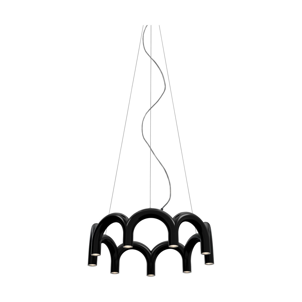 Bilde av Oblure Arch circle takpendel Ø 76 cm Black
