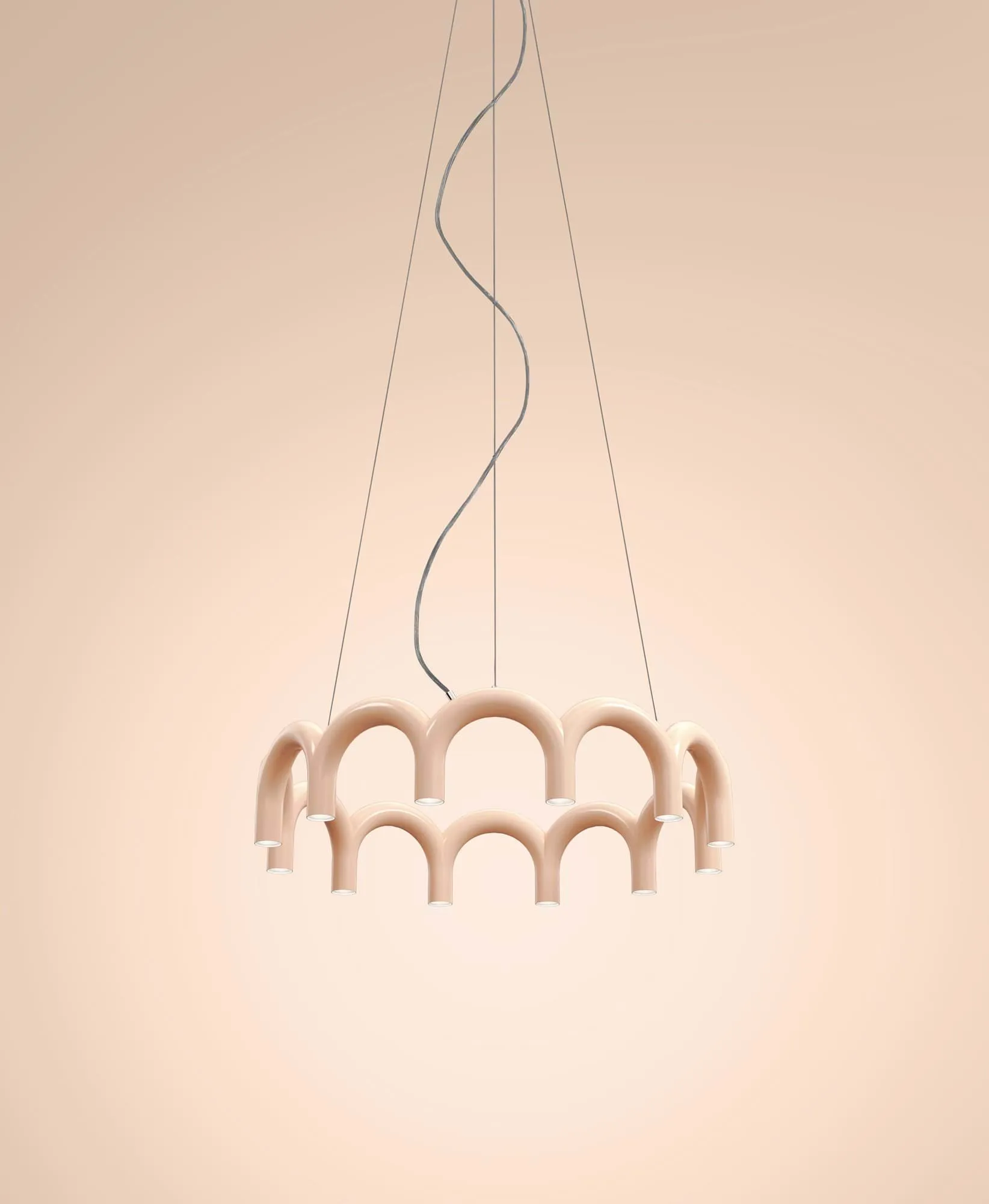 Arch circle takpendel Ø 76 cm, Nude, Ø98 cm Oblure
