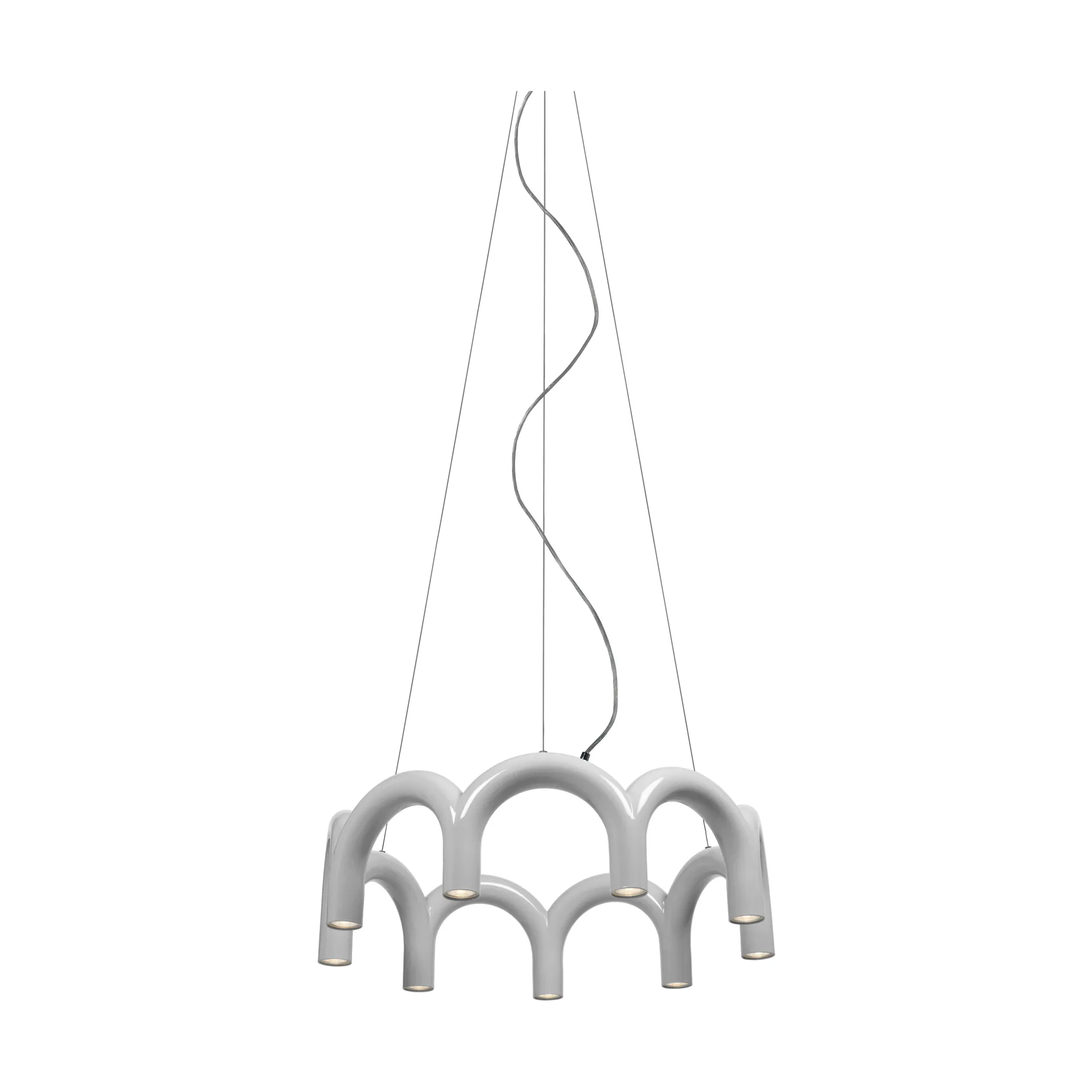 Arch circle takpendel Ø 76 cm, White, Ø76 cm Oblure