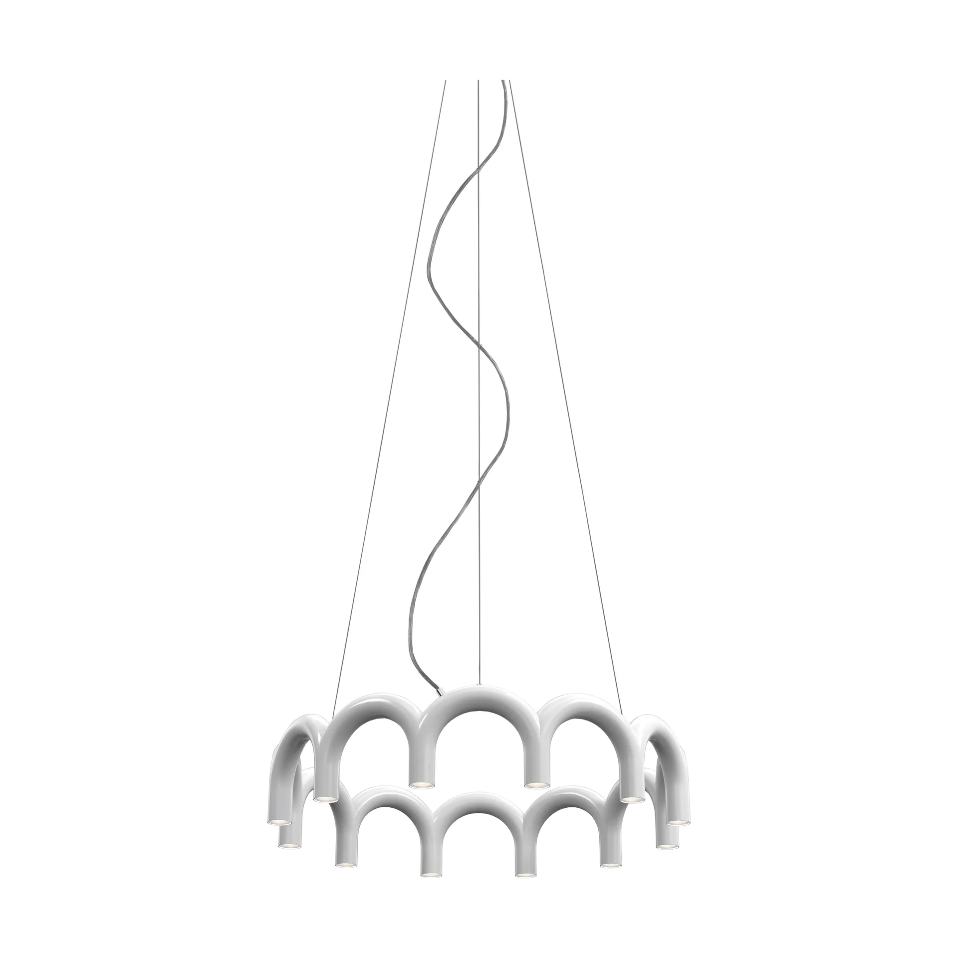 Arch circle takpendel Ø 76 cm, White, Ø98 cm Oblure