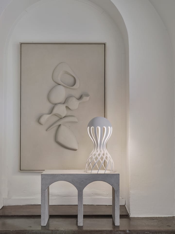 Cirrata bordlampe 44,4 cm - White - Oblure