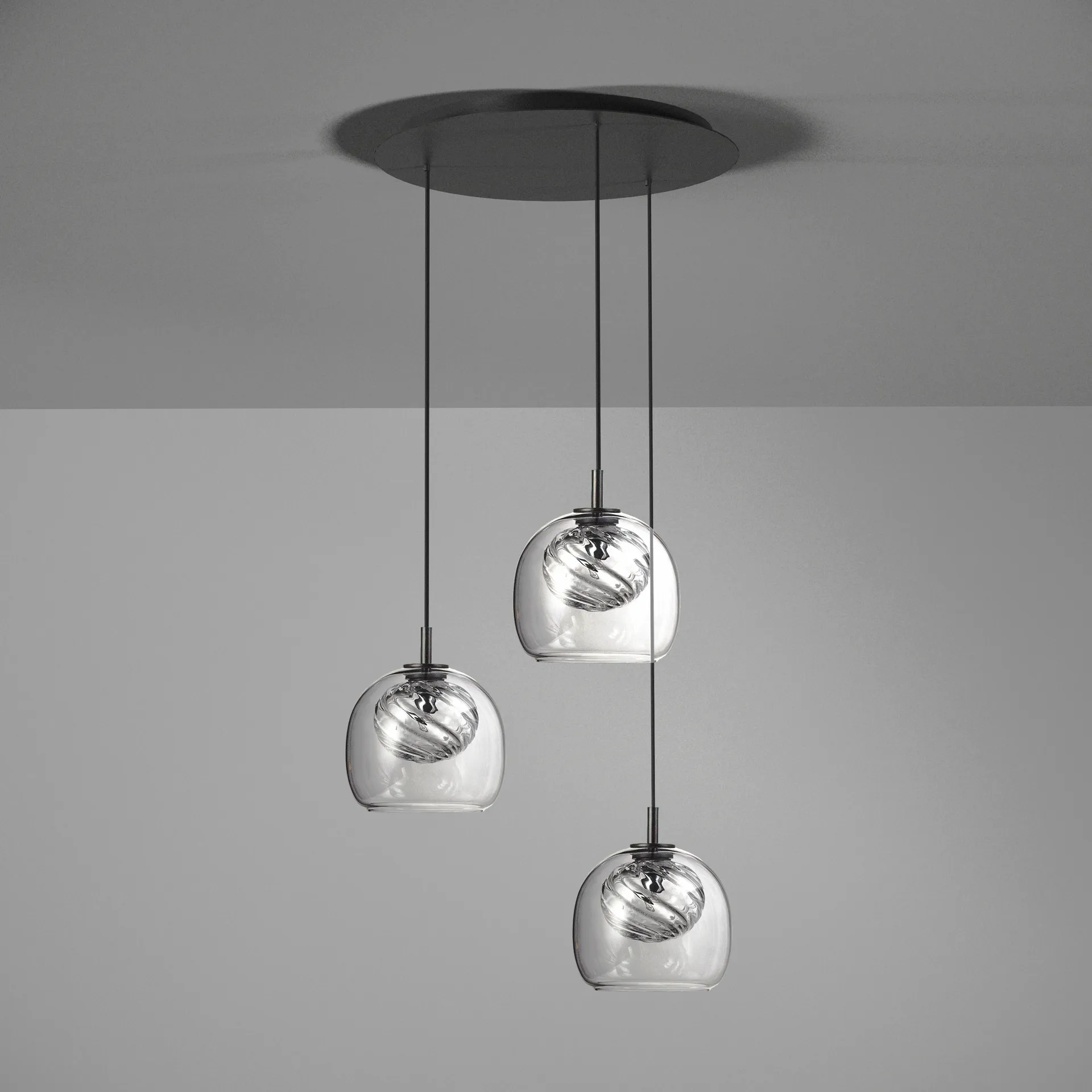 Inside triplette takpendel, Grey Oblure