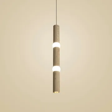 Lightbone pendel - Large 83,6 cm, naturlig eik - Oblure
