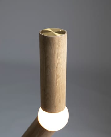 Lightbone stålampe 124,3 cm - Natural oak - Oblure