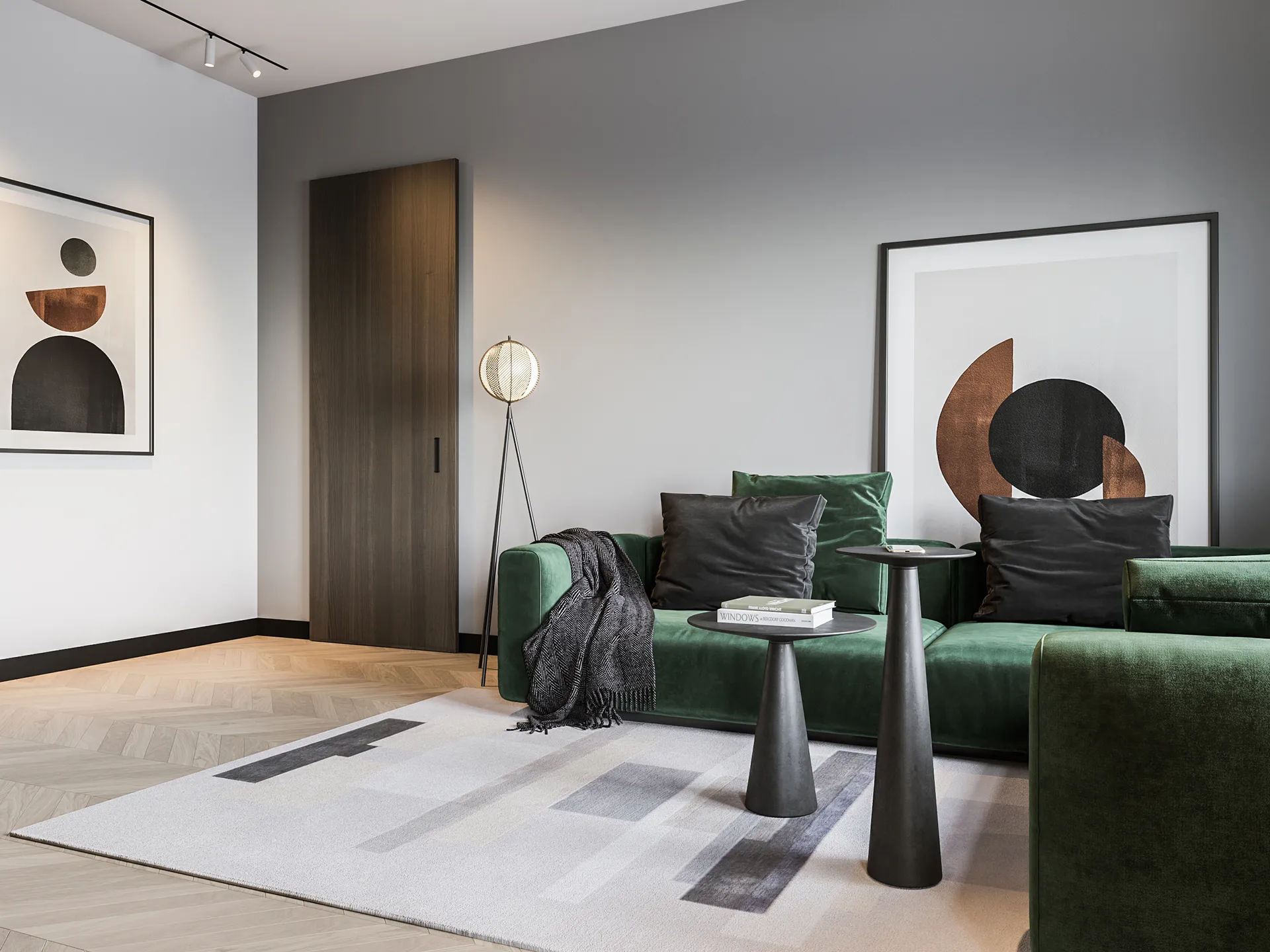 Mondo stålampe 153 cm, Black Oblure