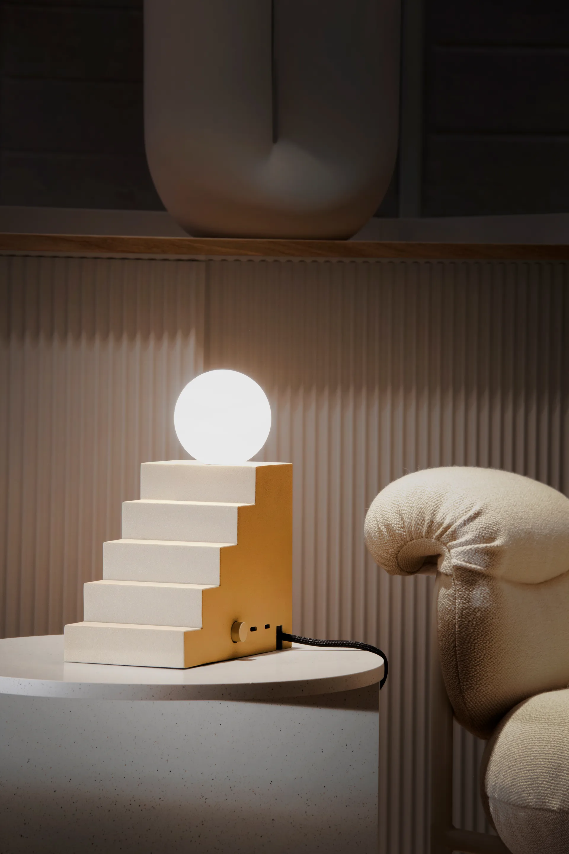 Stair bordlampe, Beige Oblure