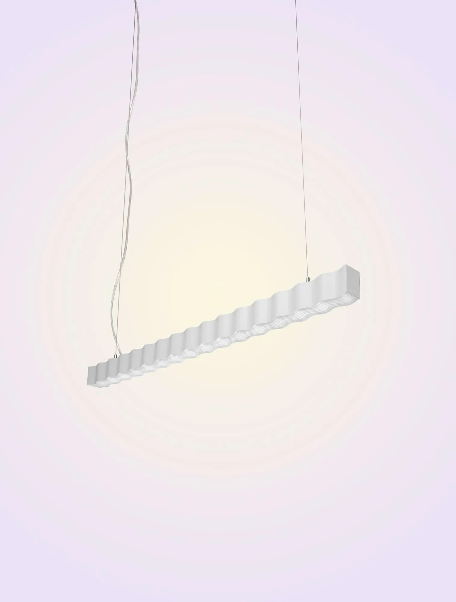 Superwave pendellampe, Hvit Oblure