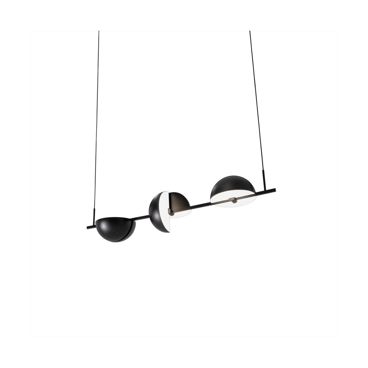 Bilde av Oblure Trapeze triplette takpendel 140 cm Black